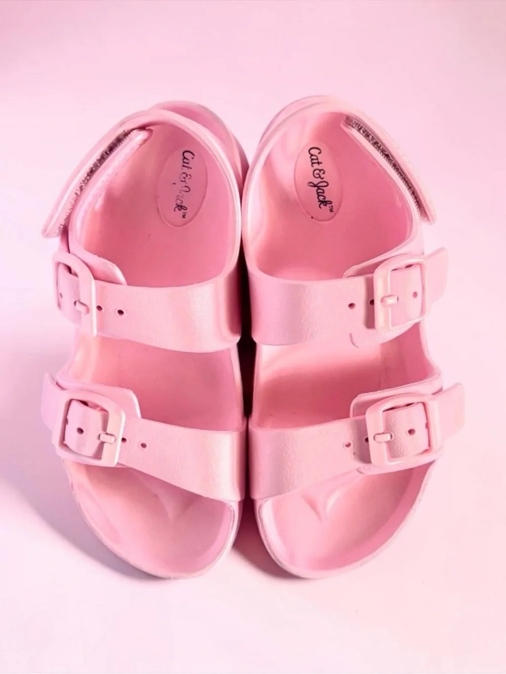 Cat & Jack Toddler Girls Sandals Bubblegum Pink Comfort Size 11 EUC